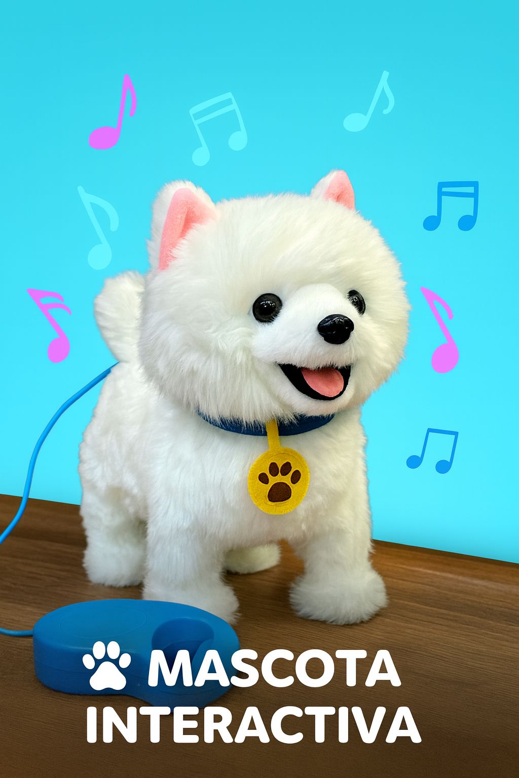 Perrito de Peluche con Collar Interactivo