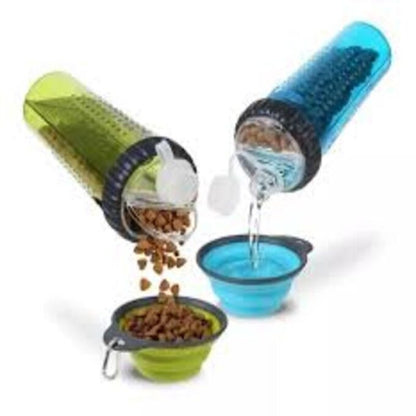 Porta Comida Mascotas 2 En 1